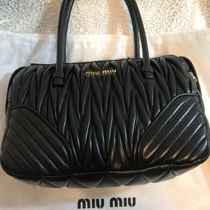 Authentic Brand New Miu Miu Nappa Quilted Leather Bag